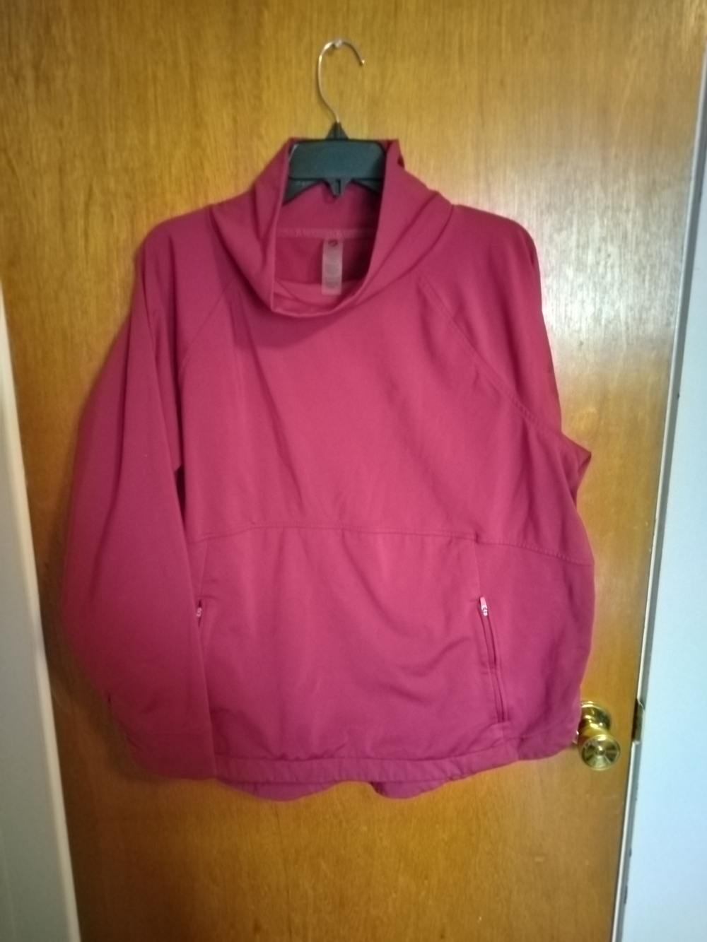 Lou & Grey Women's Pink Funnel Neck Pullover Jacket